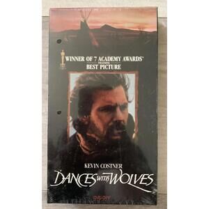 Dances with Wolves (VHS, 1990) KEVIN COSTNER  Sealed Watermark